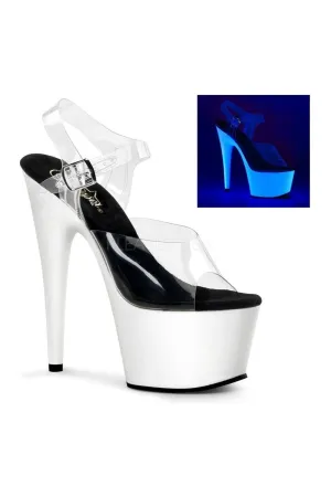 ADORE-708UV Platform Sandal  | Clear Vinyl