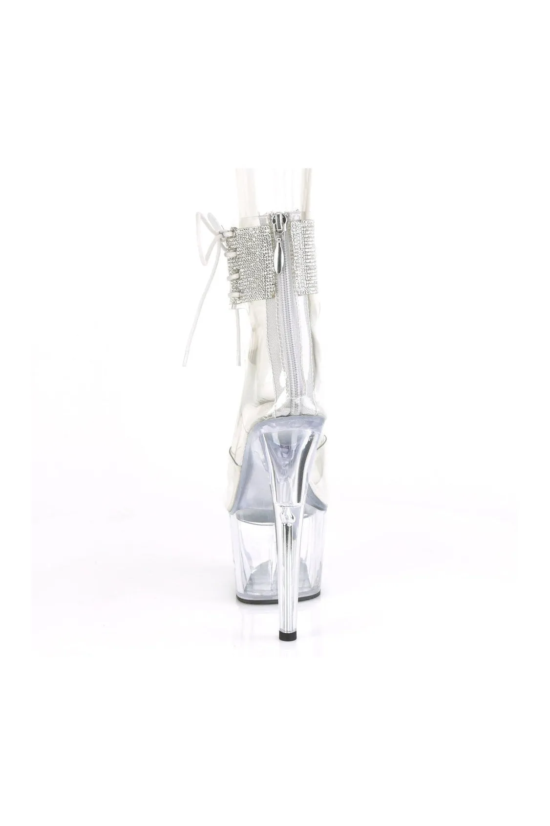 ADORE-724RS Exotic Sandal | Clear Vinyl