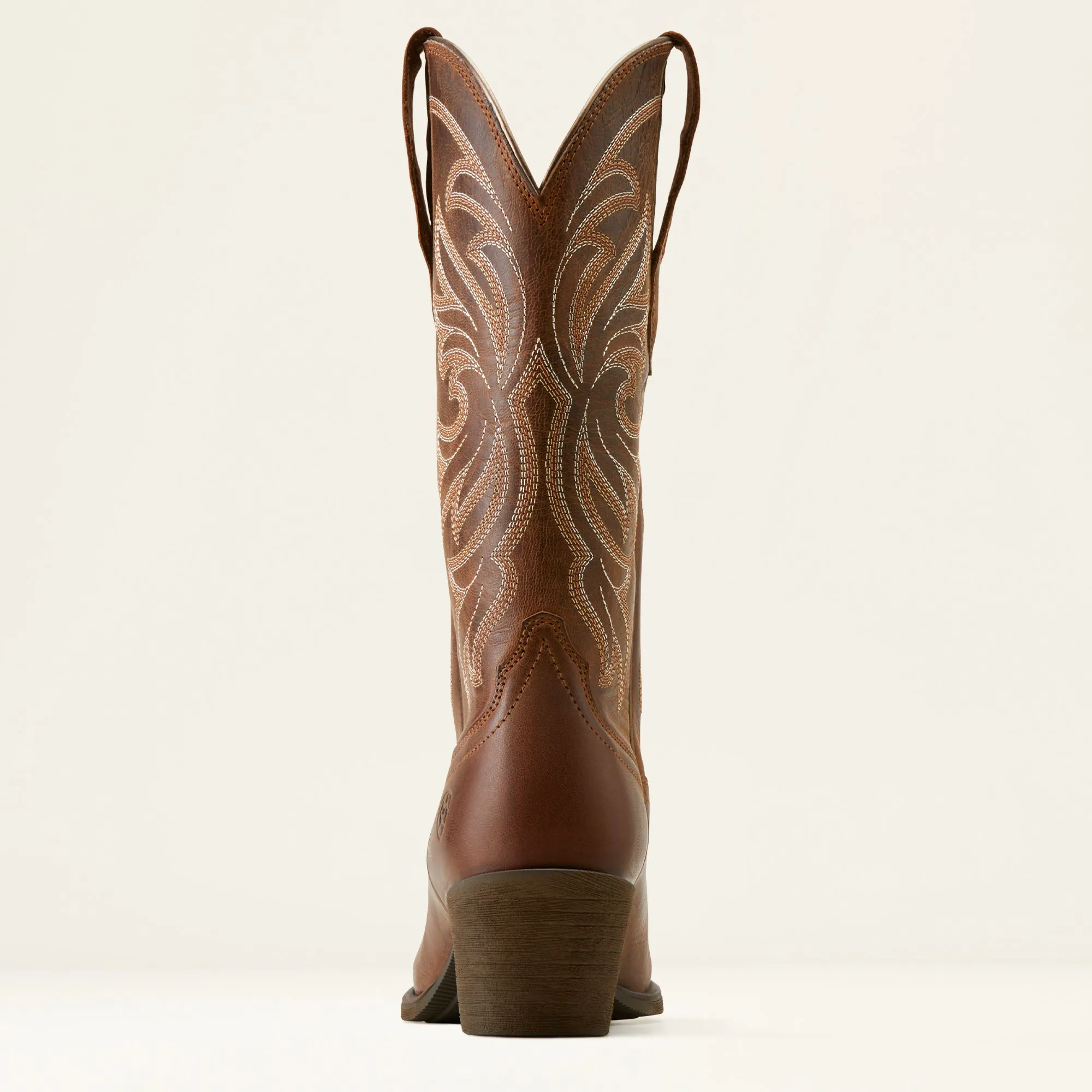 Ariat Ladies 10051051 Heritage J Toe Stretch Fit Brown Western Boot