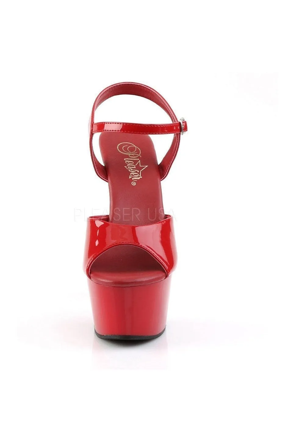 ASPIRE-609 Platform Sandal  | Red Patent