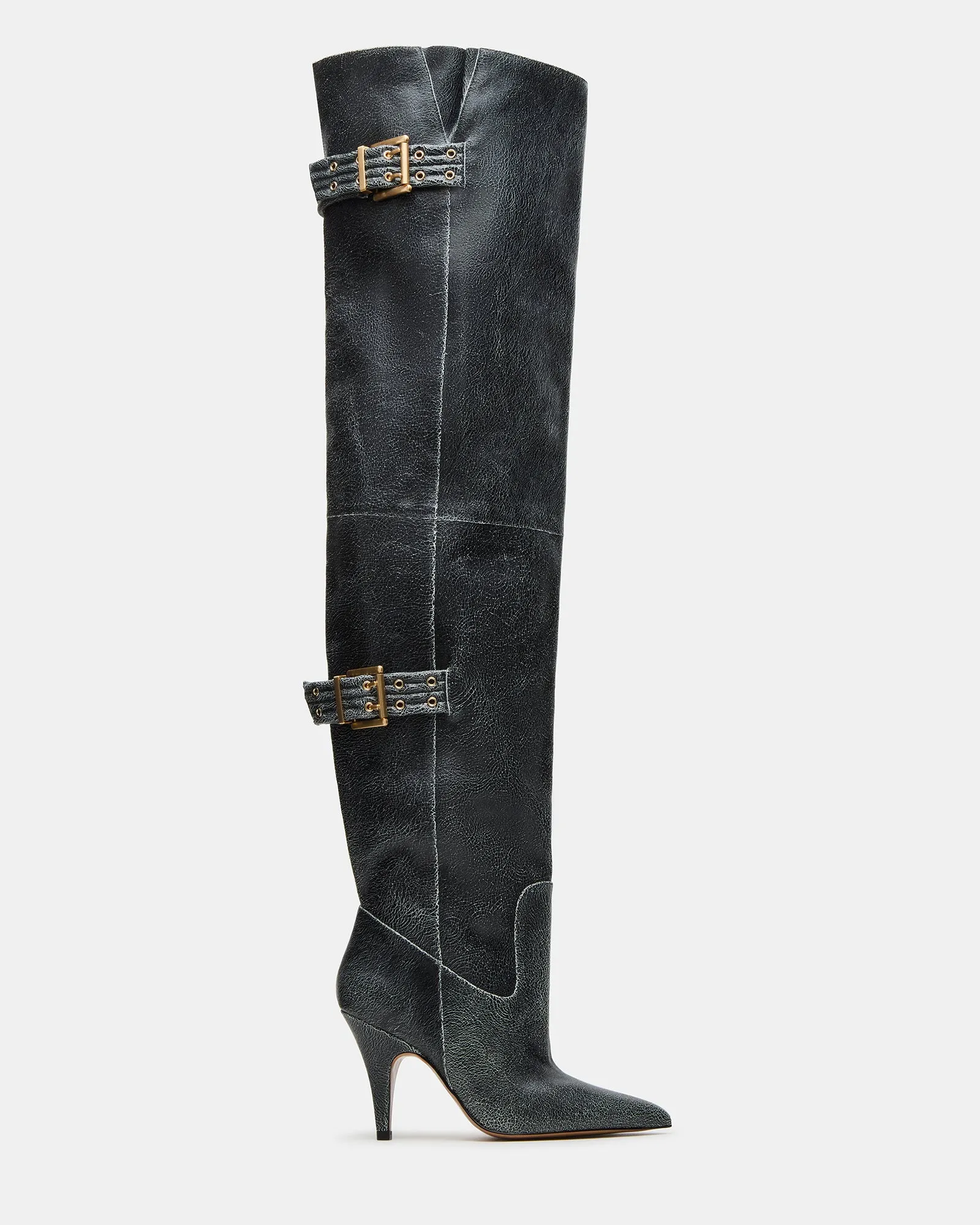 BADDIE BLACK DISTRESSED