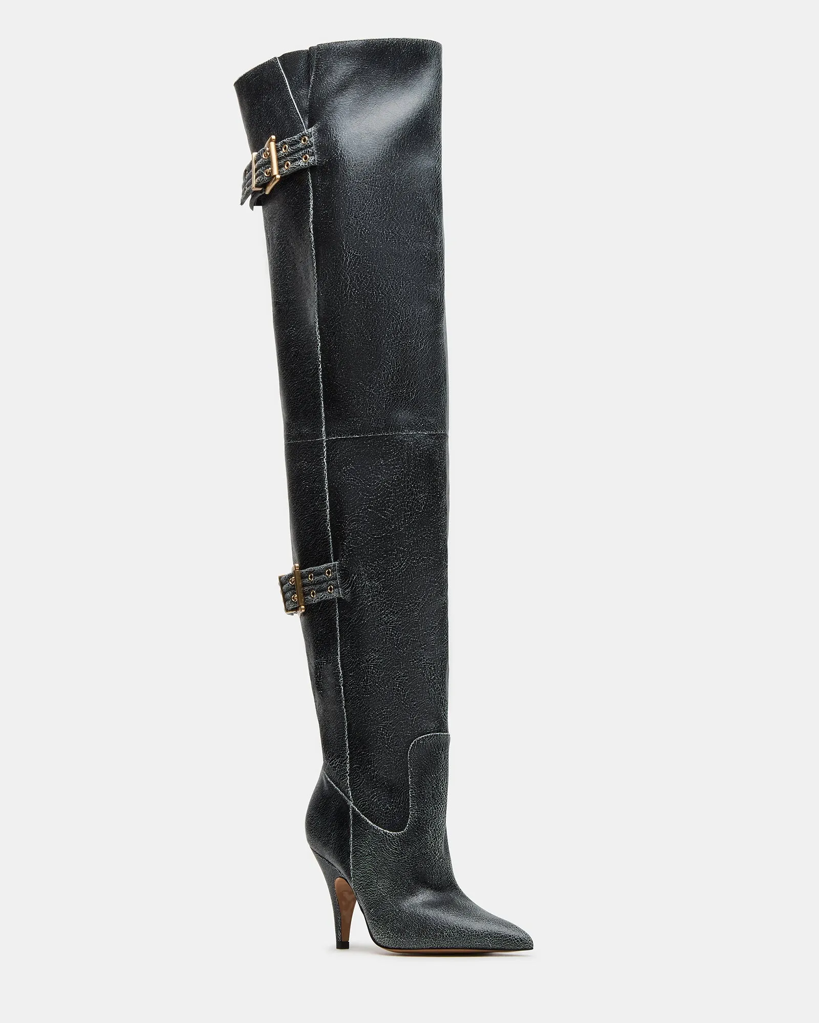 BADDIE BLACK DISTRESSED