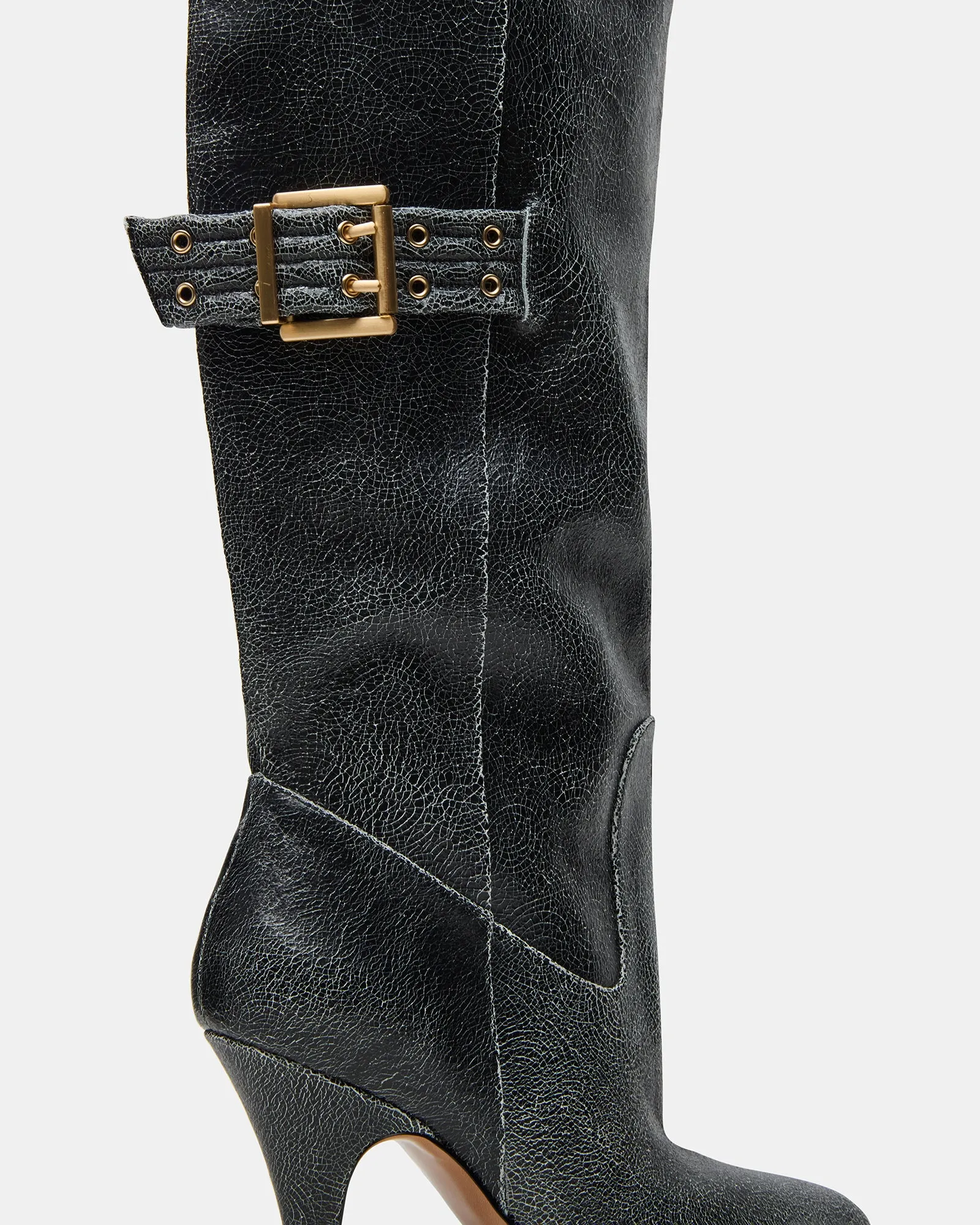 BADDIE BLACK DISTRESSED