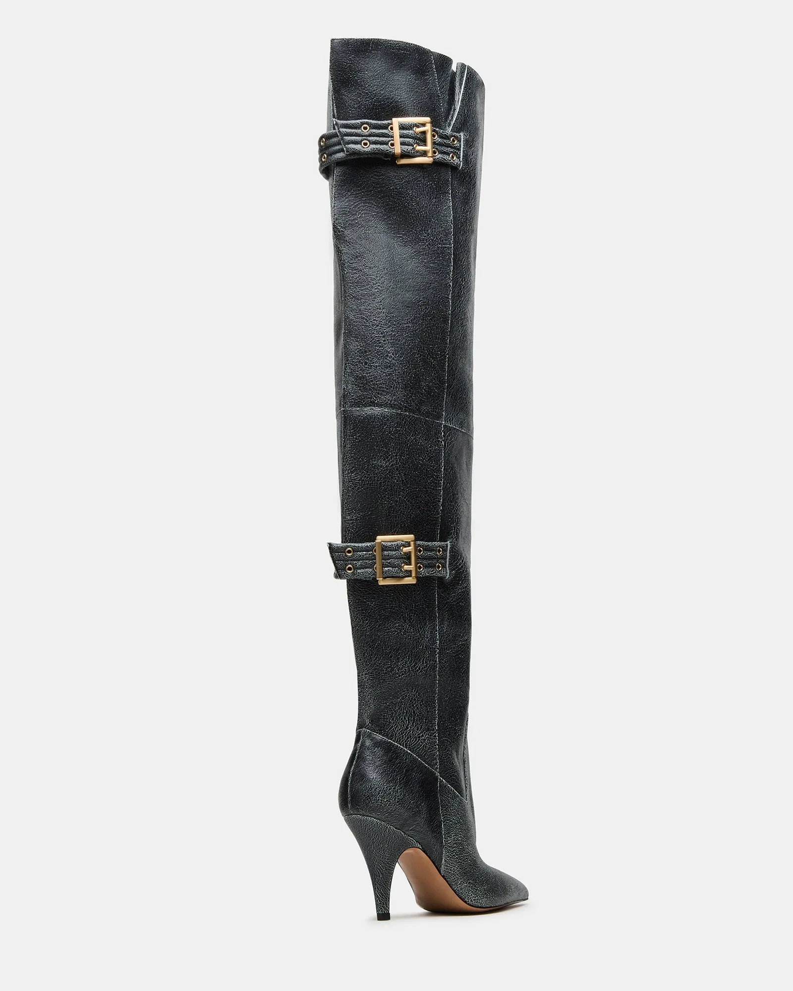 BADDIE BLACK DISTRESSED