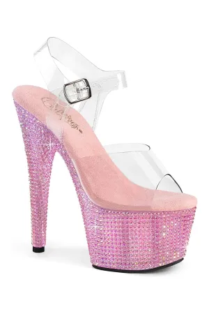BEJEWELED-708RRS Clear Vinyl Sandal