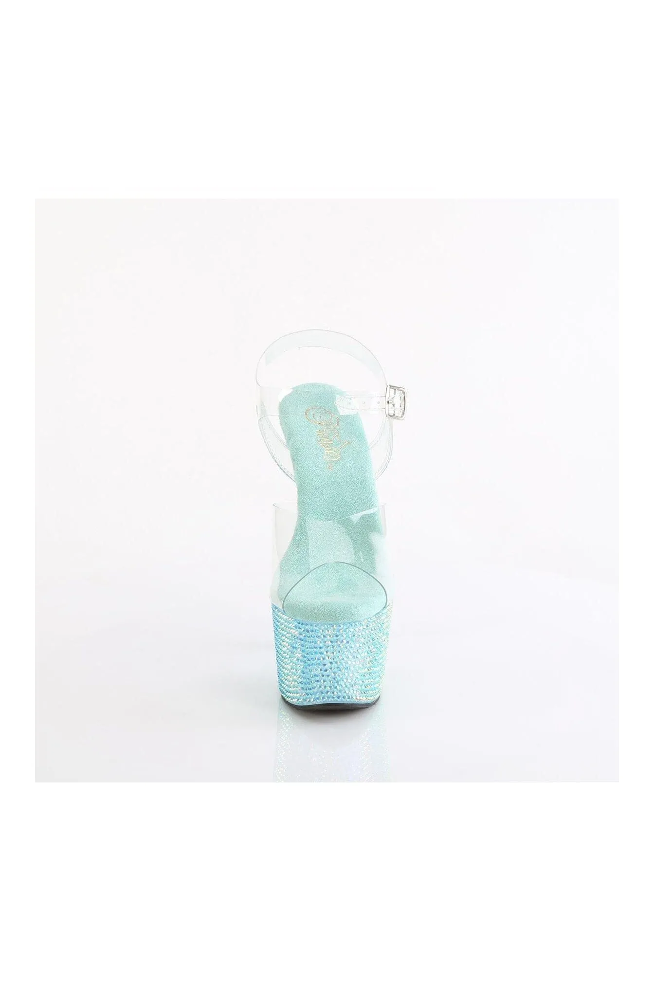 BEJEWELED-708RRS Clear Vinyl Sandal