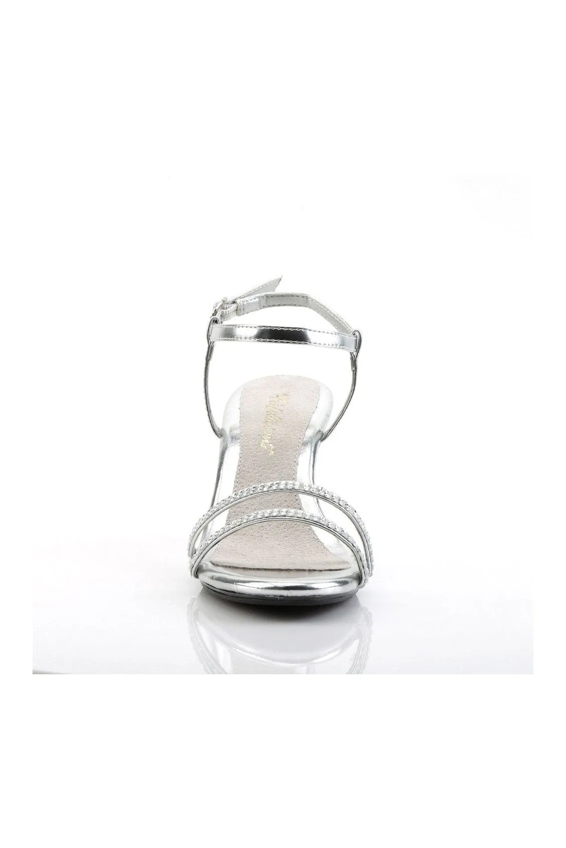 BELLE-316 Sandal | Clear Faux Leather