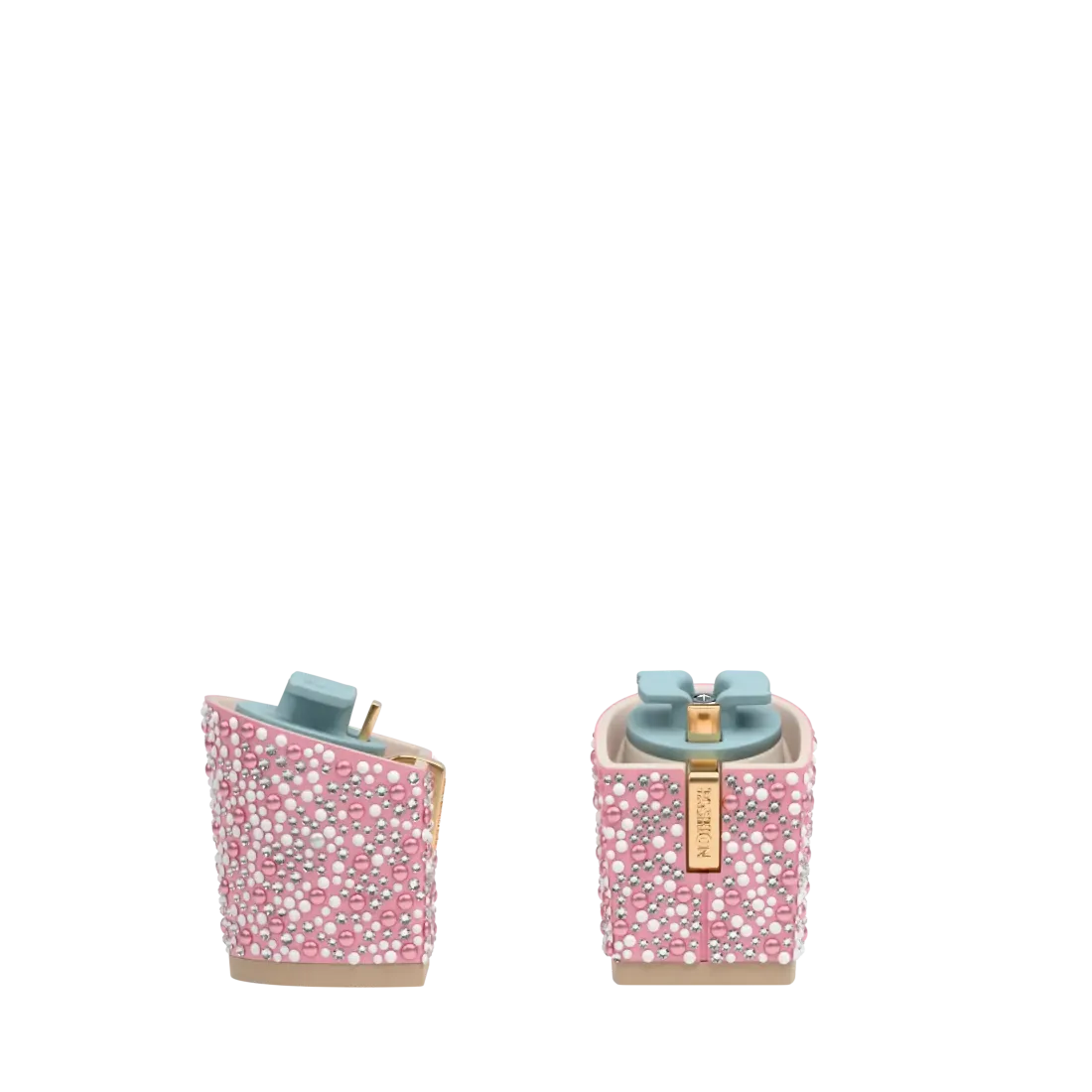 Block Heel Kit 3 Pink Pearl & Rhinestone
