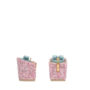 Block Heel Kit 3 Pink Pearl & Rhinestone