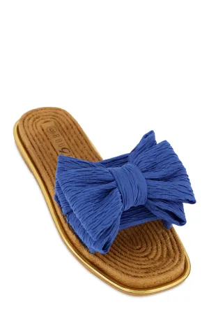 Bow Espadrille Slide Sandals
