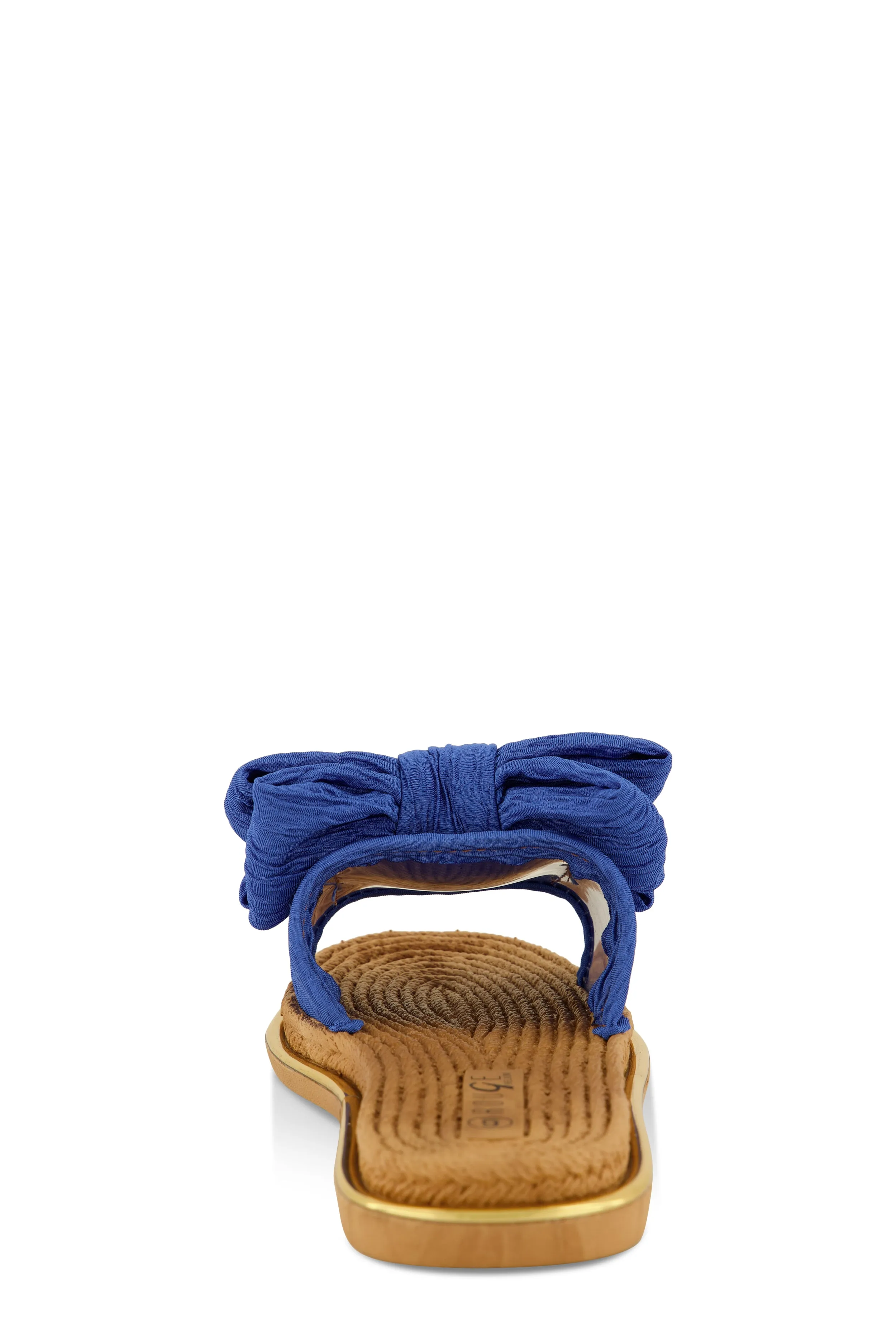 Bow Espadrille Slide Sandals