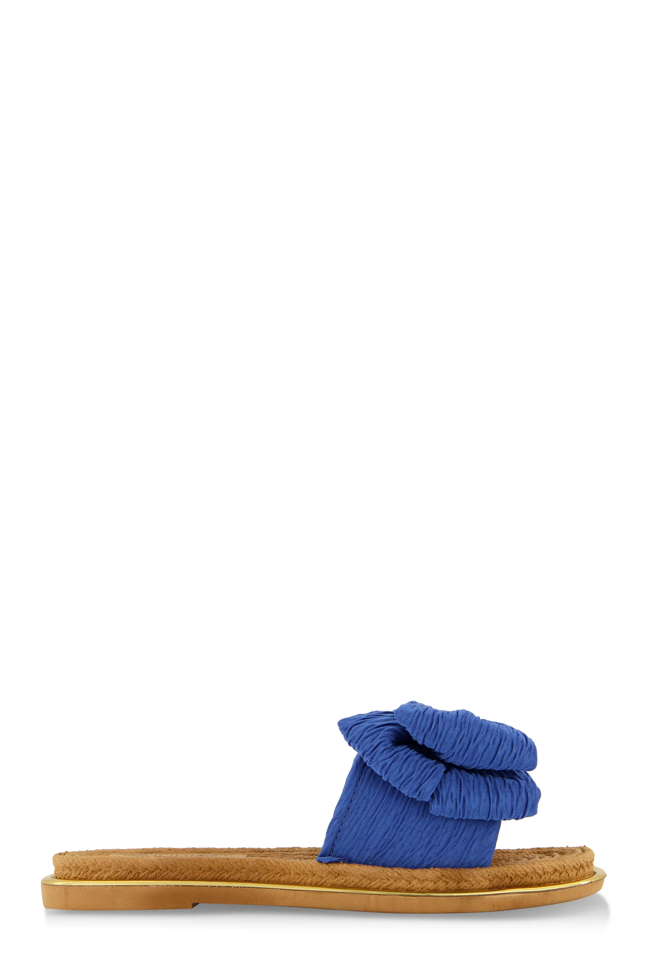 Bow Espadrille Slide Sandals