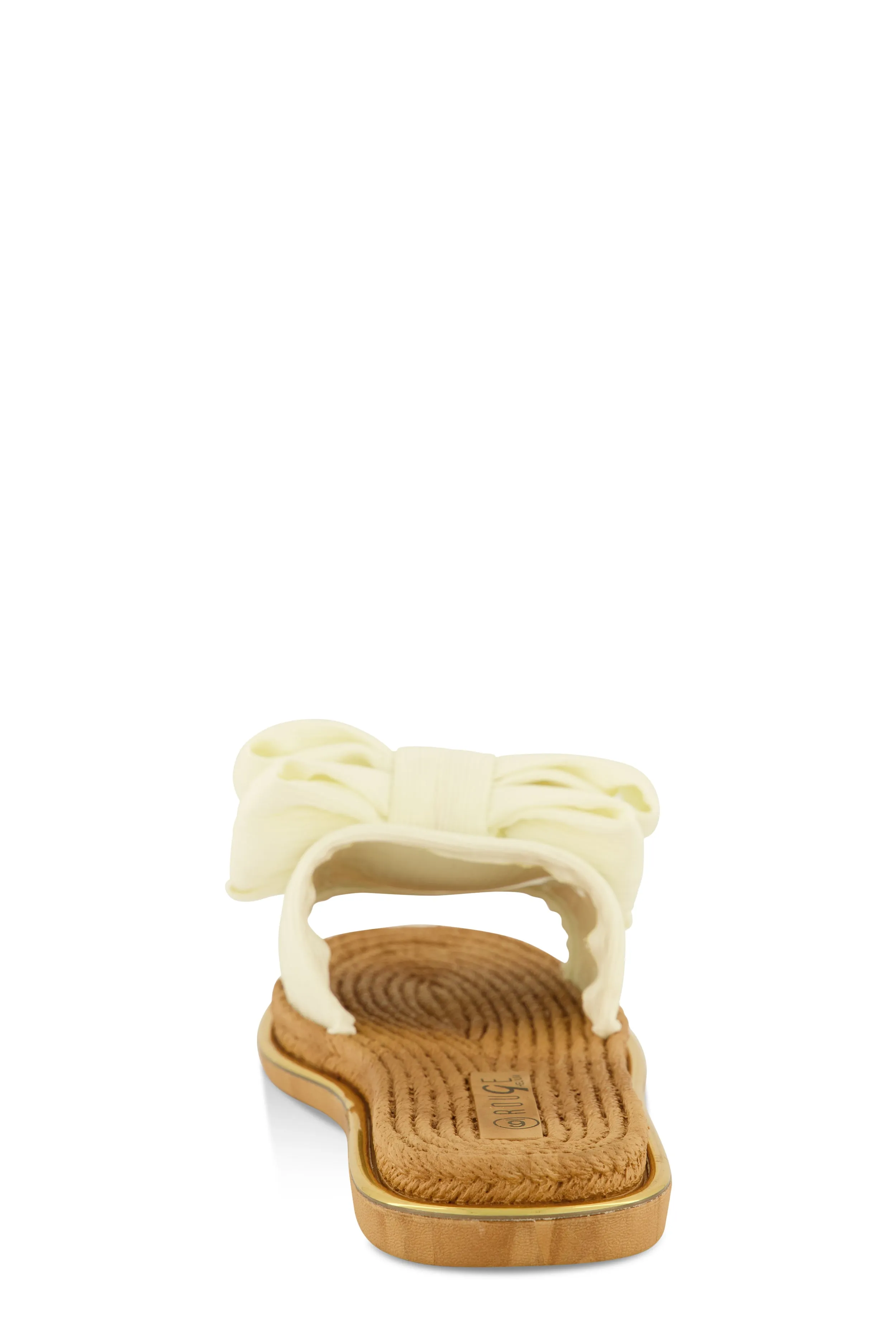 Bow Espadrille Slide Sandals