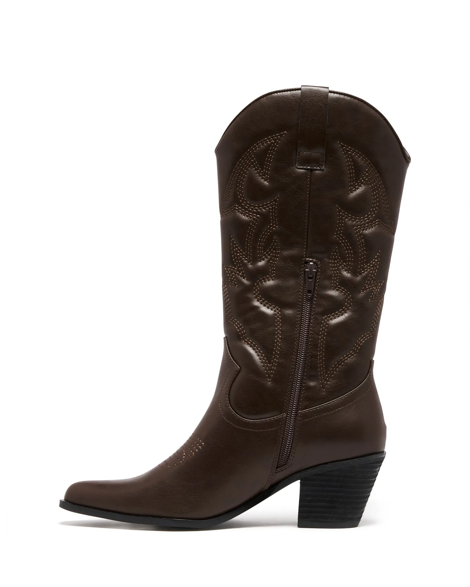 Clayton Cowboy Boot Chocolate