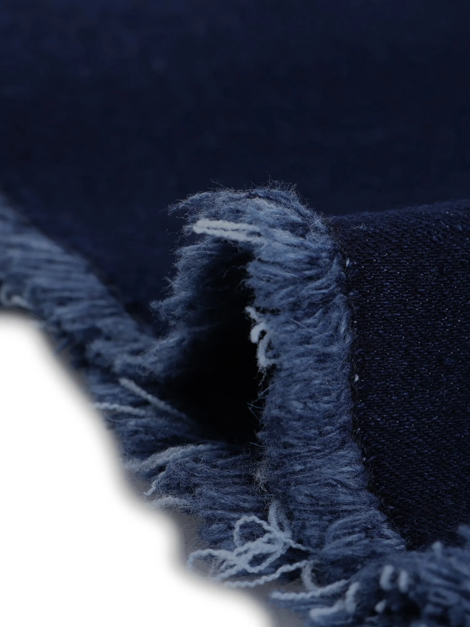 Denim Raw Hem Button Down Midi Jeans Skirt