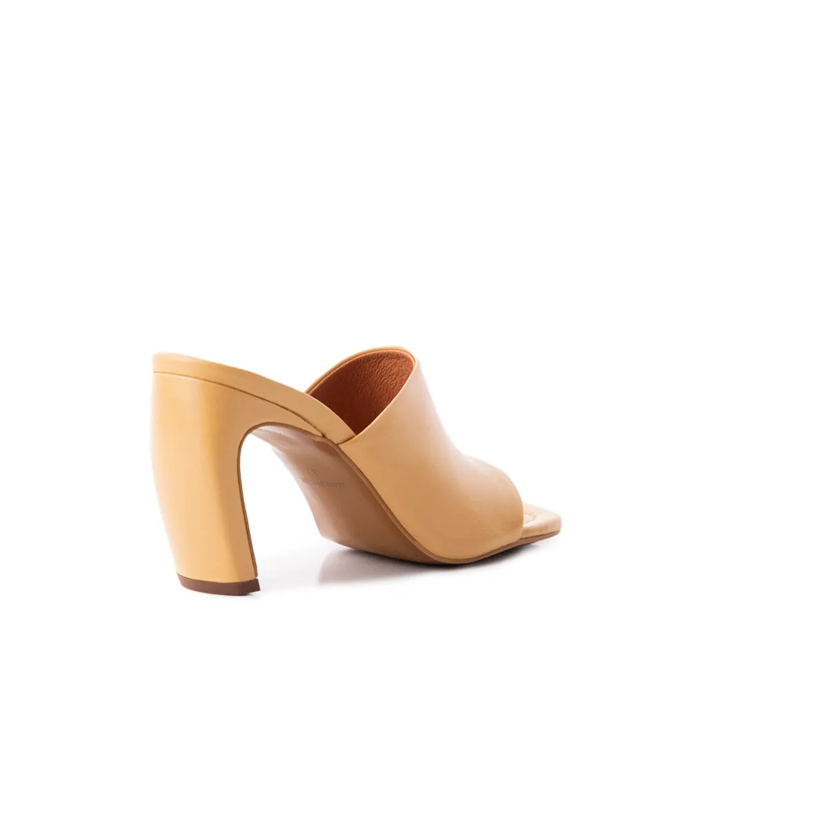 Diagonal Camel Leather