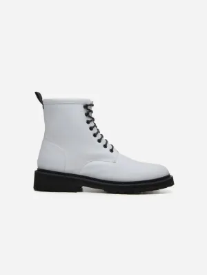 Everyday Unisex Vegan Corn Leather Boots | White