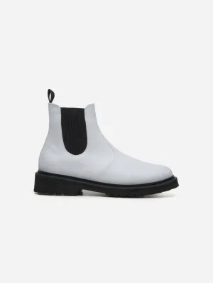 Everyday Unisex Vegan Corn Leather Chelsea Boots | White