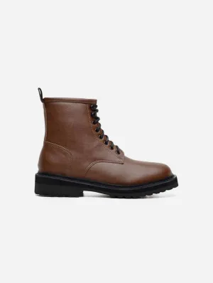 Everyday Unisex Vegan Leather Boots | Brown