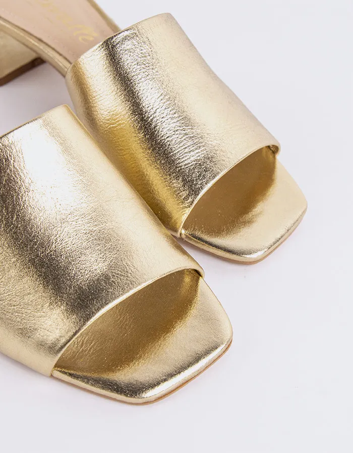 Fortunata Gold Leather