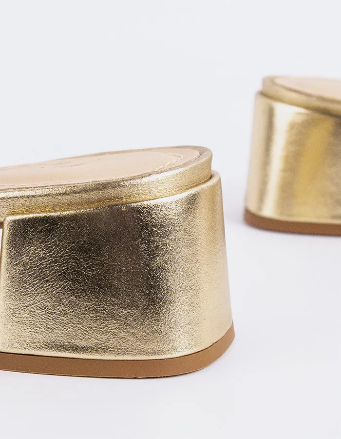 Fortunata Gold Leather