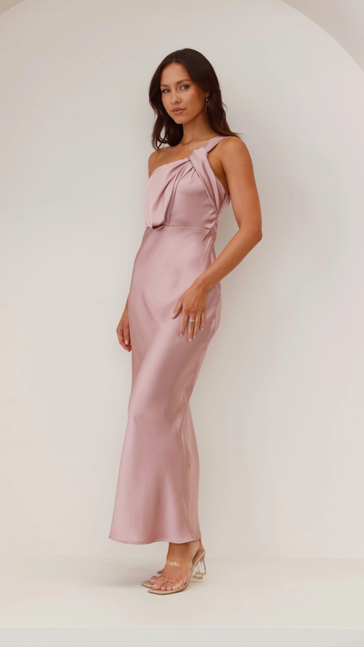 Greta Maxi Dress - Dusty Pink