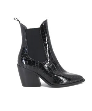 Josette Black Croc *FINAL SALE*