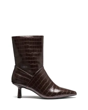Kacee Ankle Boot Chocolate Croc