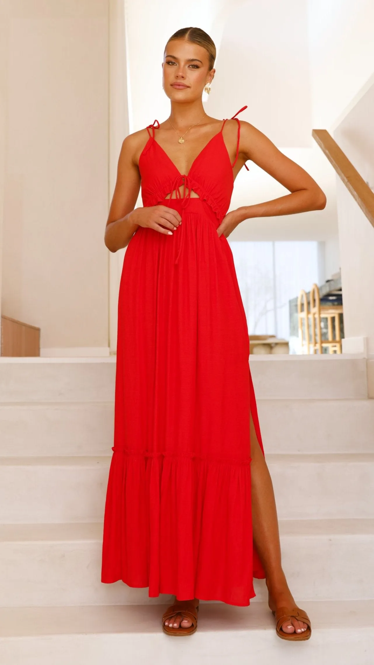 Lille Maxi Dress - Red