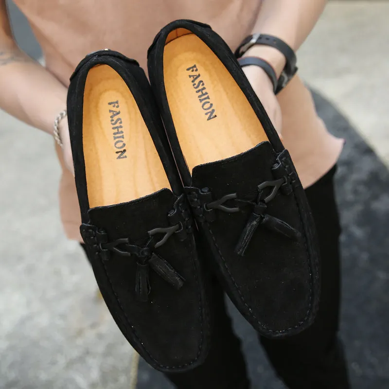 Men Loafers Suede Leather Summer Shoes