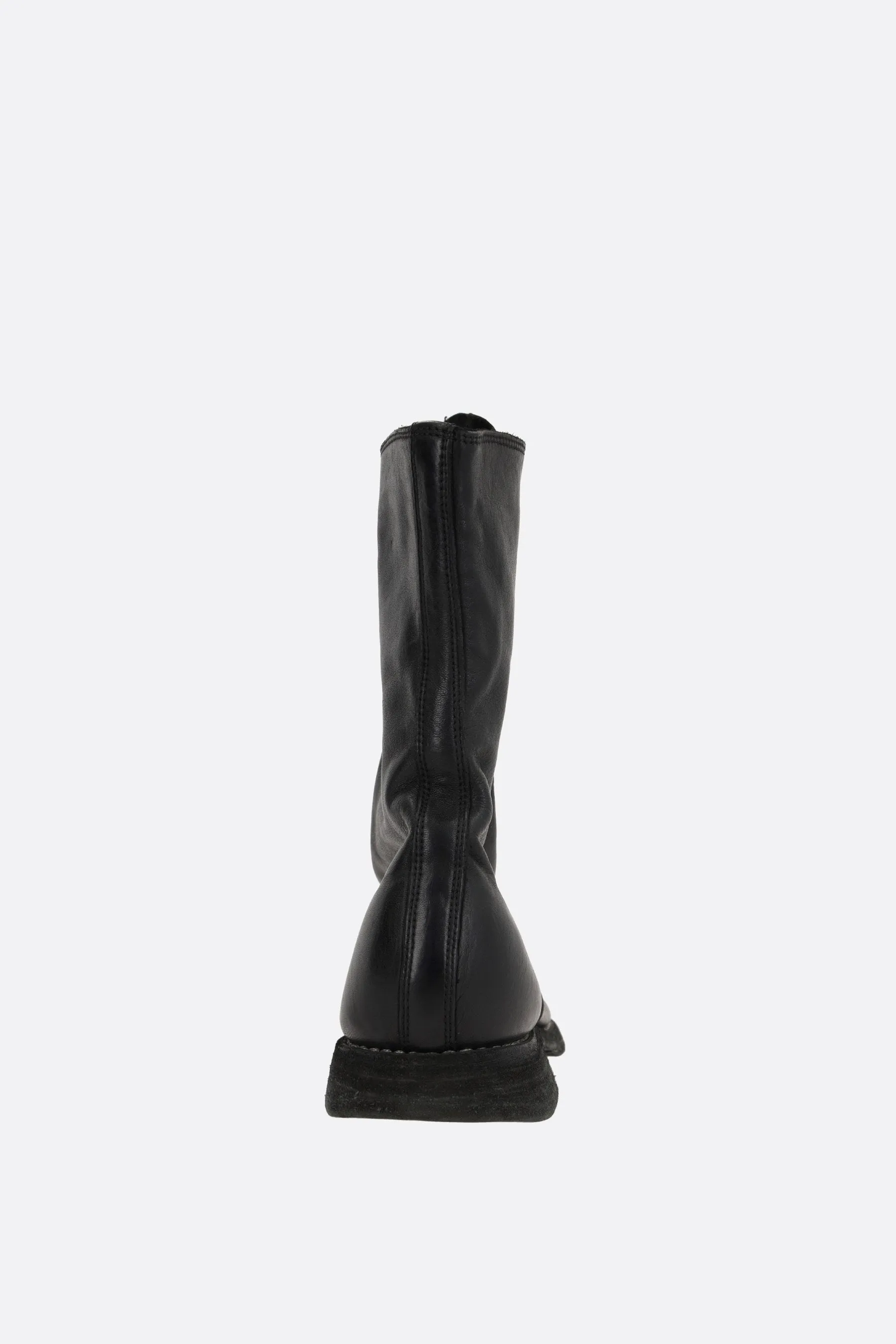 soft grainy leather ankle boots