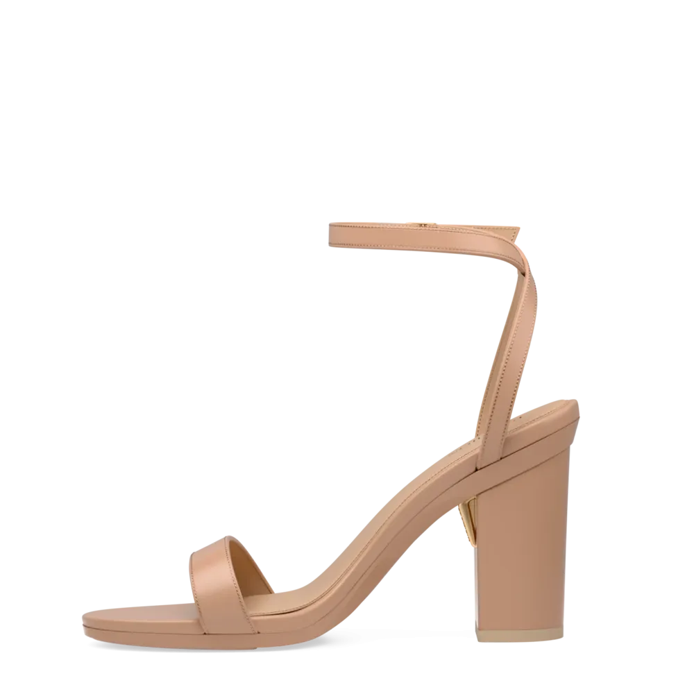 The Brenna - Latte Leather 4 Block