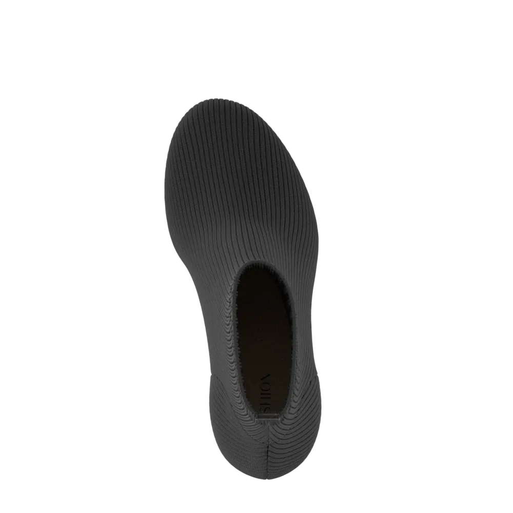 The Josie Bootie - Coal Knit 3 Block - FINAL SALE