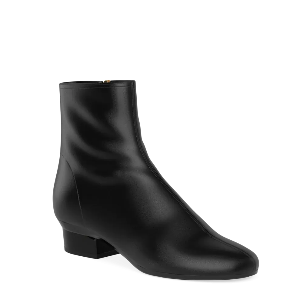 The Josie Bootie - Coal Stretch Leather
