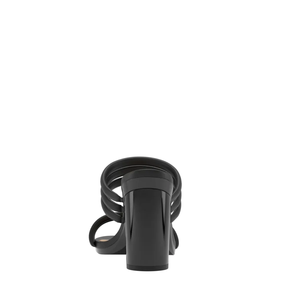 The Slide - Coal Vegan Leather Rope 4 Block - FINAL SALE