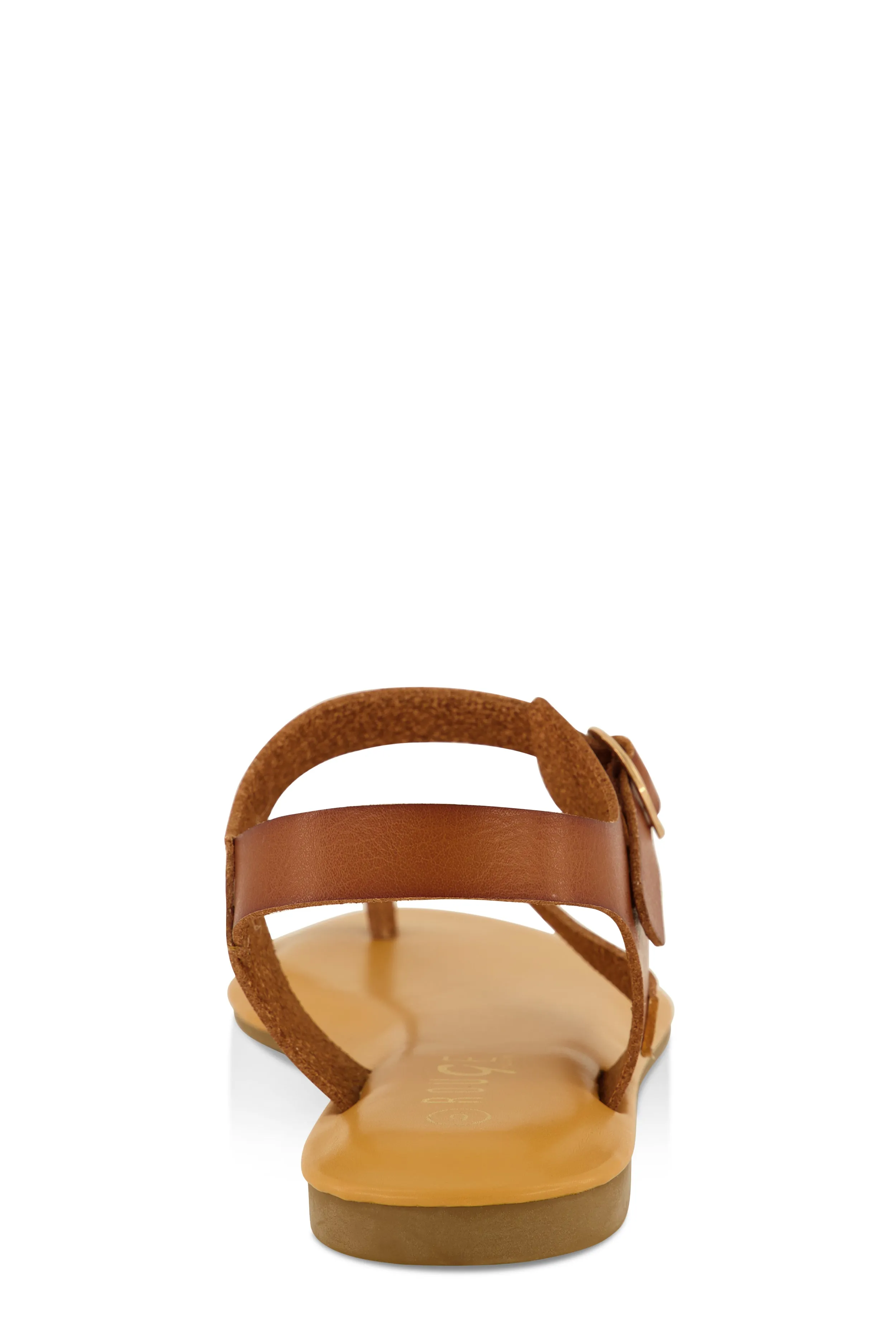 Toe Loop Asymmetrical Ankle Strap Sandals