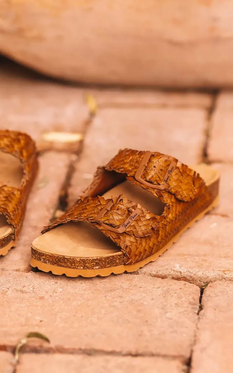 Toni Pons- Guam Leather Rattan Sandal