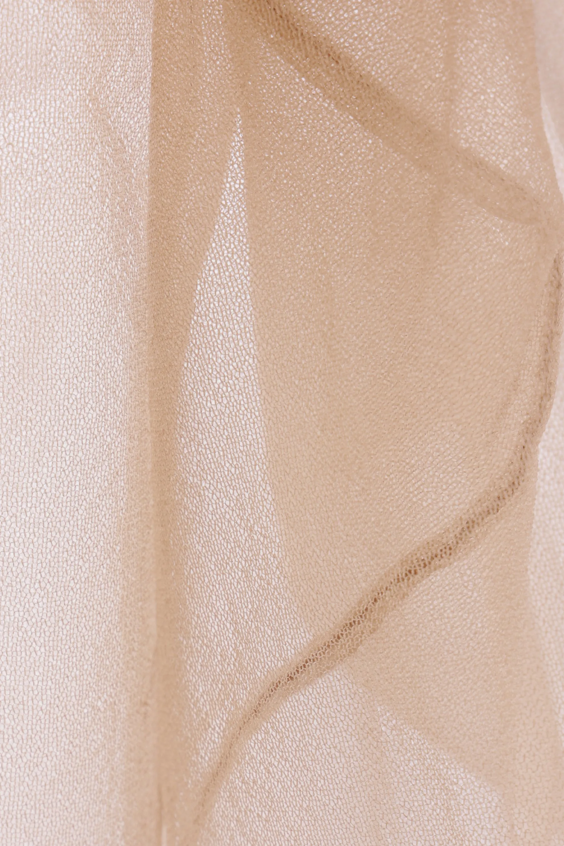 transparent top in technical knit